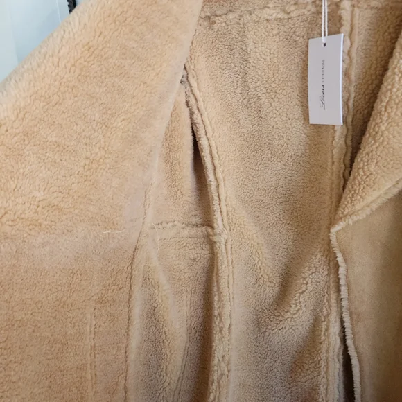 Lovers + friends Faux Fur Tan Jacket, Sz XS - Picture 8 of 12